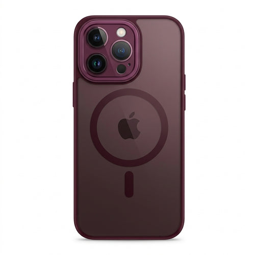 Frosted MagSafe Case in burgundy